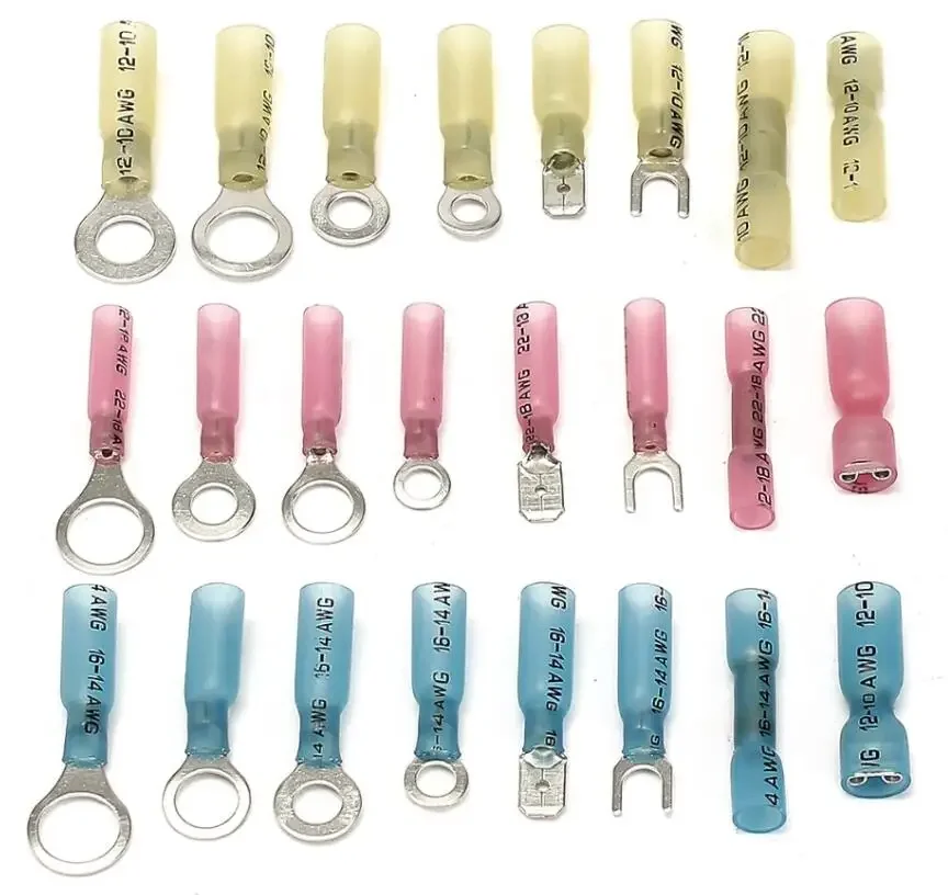 250pcs intermediate terminal heat shrinkable terminal set boxed heat shrinkable waterproof terminal combination