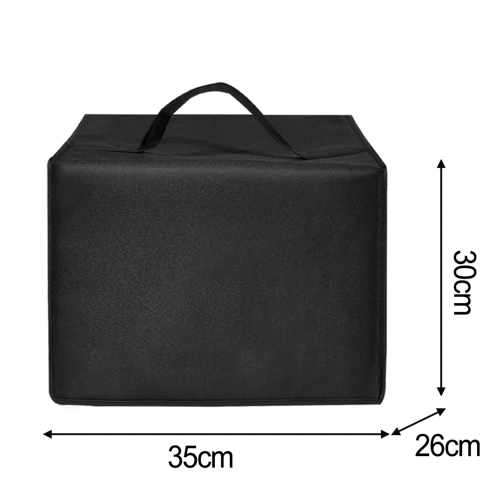 Foldable Dustproof Cover for NJ For Crispi Air Fryer AS101ST 600D Nylon Waterproof Easy Clean 13.8 IN x 10.2 IN x 11.8 IN Black