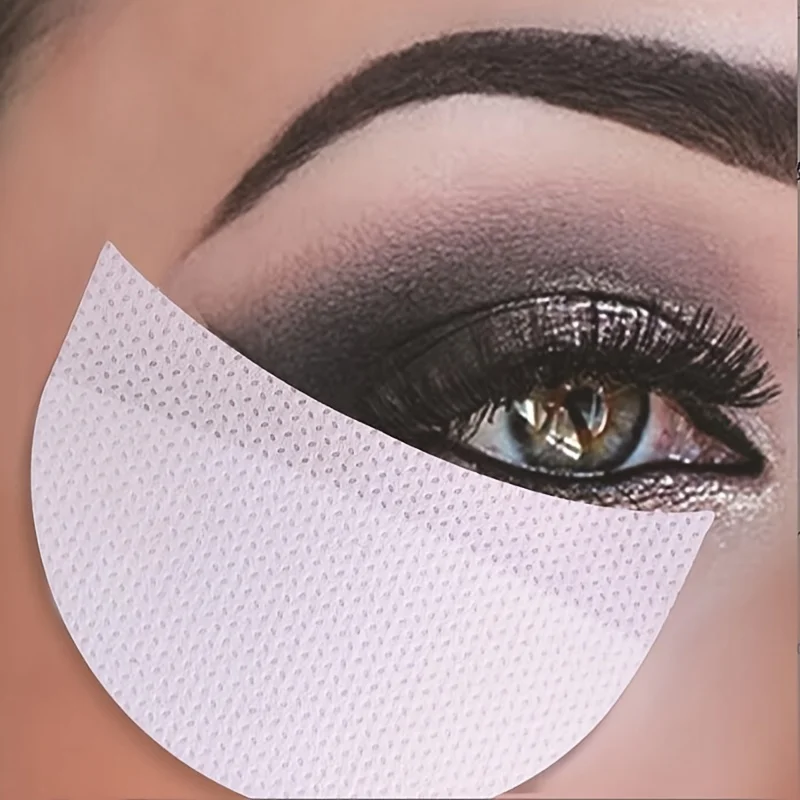 10/50/100Pcs Eyeshadow with Eyeliner with Non-Woven Eye Adhesive Eyelash Remover Makeup Tool Grafting Eyelash Isolation Sticker
