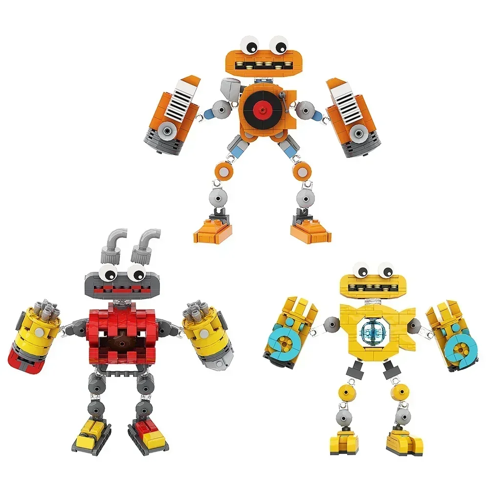 مجموعة مكعبات البناء من Gobricks My Singing Monsters MOC ملحمة Wubboox نادر Wubboox Mammott Furcorn نموذج لعبة الطوب لعب للأطفال G