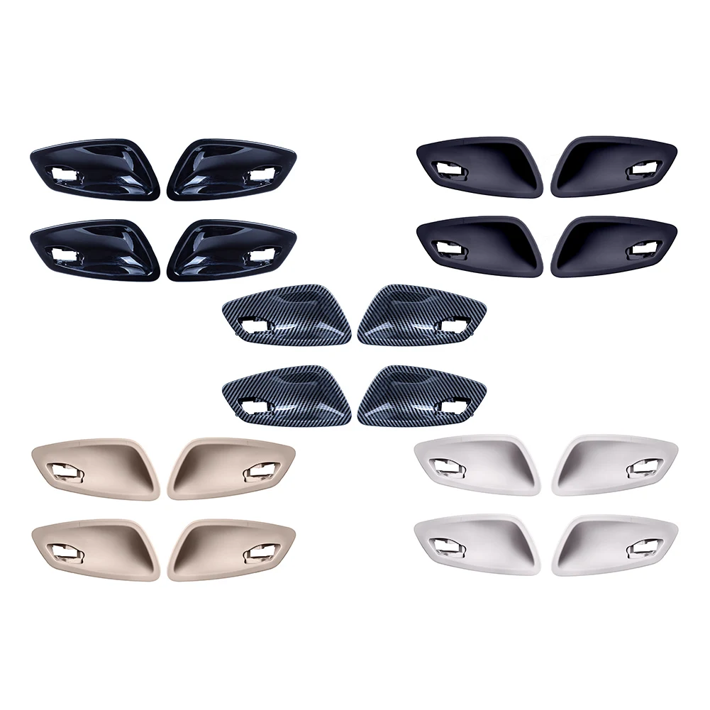 4Pcs Car Inner Front Rear Left Right Door Handle Bowl Cover For BMW 3 Series E90 2005-2012 For E92 E93 M3 2008-2008