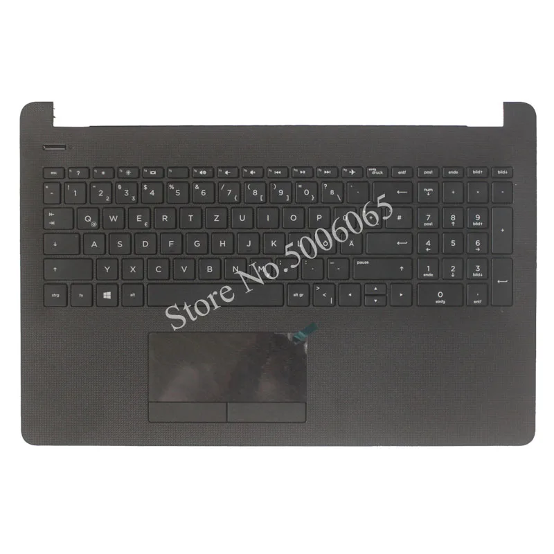 

Немецкая клавиатура для ноутбука HP 250 G6 255 G6 256 G6 258 G6 искусственная кожа с подставкой для рук верхняя крышка без касания