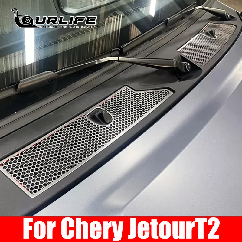 

For Chery Jetour T2 2023 2024 2025 Accessories Car Insect Screening Mesh Front Grille Insert Net Anti-mosquito Dust