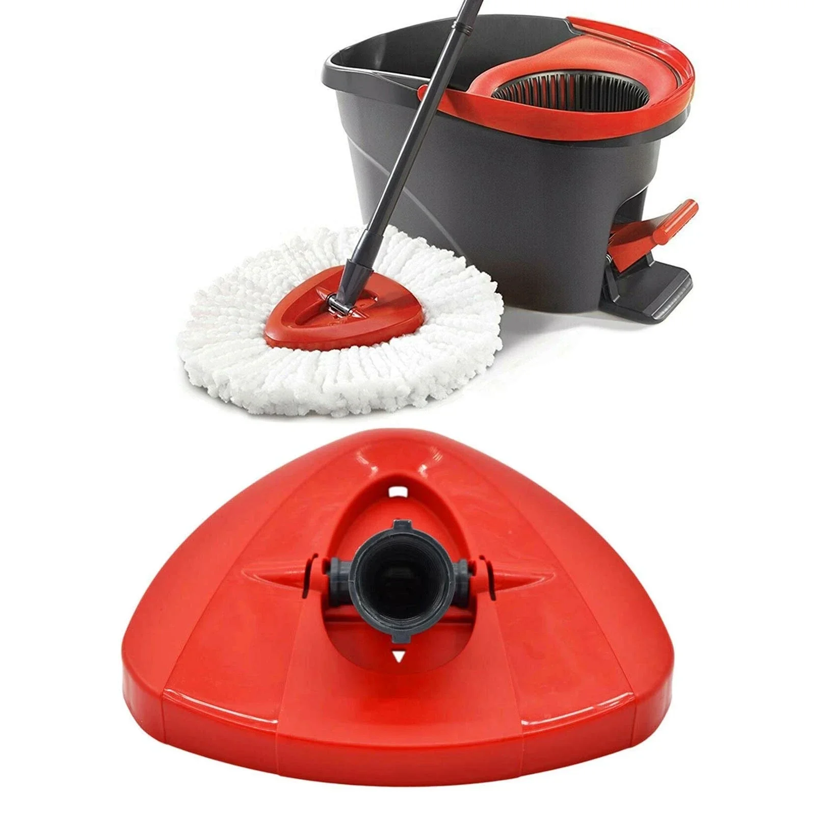 

Replacement Swivel Triangle Mop Head Cover Plastic Disc Housing Base Accessory Suitable for O-Cedar Easy Wring Mop