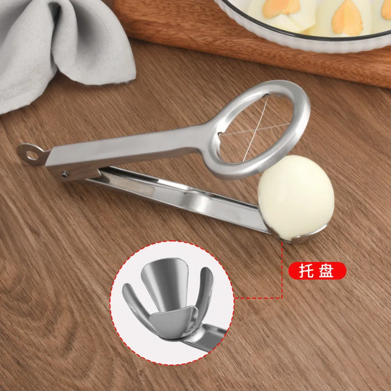 Stainless Steel 304 Egg Cutter, Preserved, Splitter, Slicing, Multifunctional Kitchen Supplies