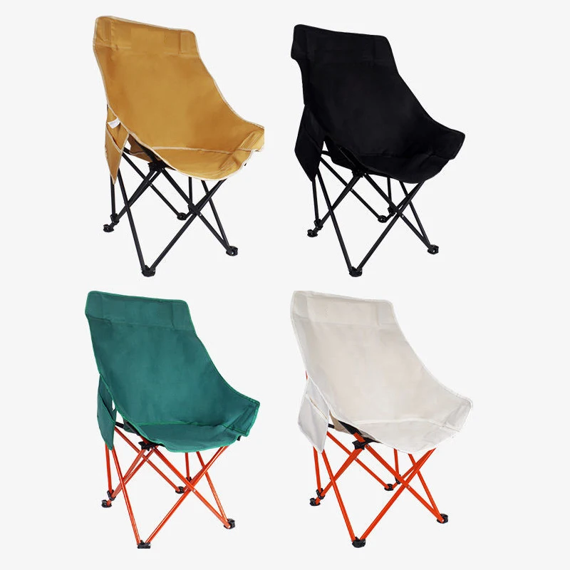 كرسي قابل للطي للاستخدام الخارجي، كرسي تخييم محمول لصيد الأسماك والنزهات، كرسي شاطئ عالي الظهر يمكن زيادة الرسم #4