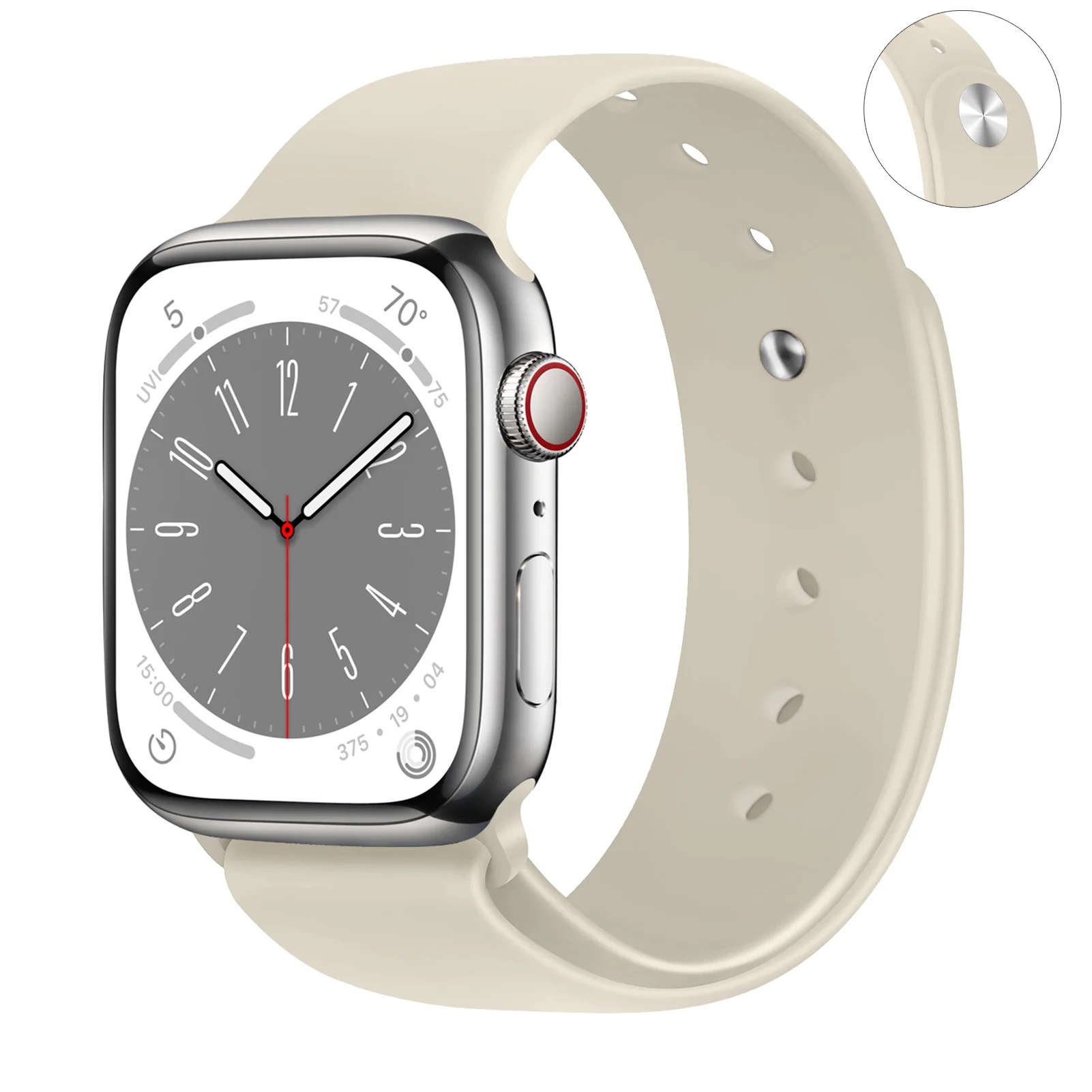 Strap For Apple Watch Band 40mm 44mm 45mm 41mm 38mm 42mm 44 45 mm bracelet Silicone Loop iwatch series 7 se 3 4 5 6 8 Ultra 49mm