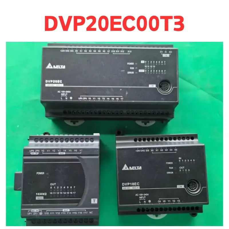 

second-hand PLC DVP20EC00T3, function well Tested well and shipped quickly