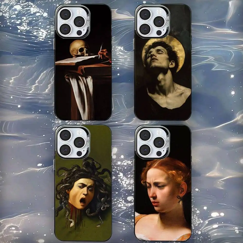 

C-Caravaggio Painting Phone Case For iPhone 16,15,14,13,12,11,Mini,Pro,SE,MAX Black Matte Shockproof Cover