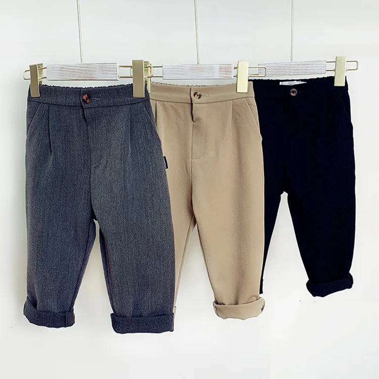 2026 Autumn Boys Casual Cool Cotton Pants Three Colors