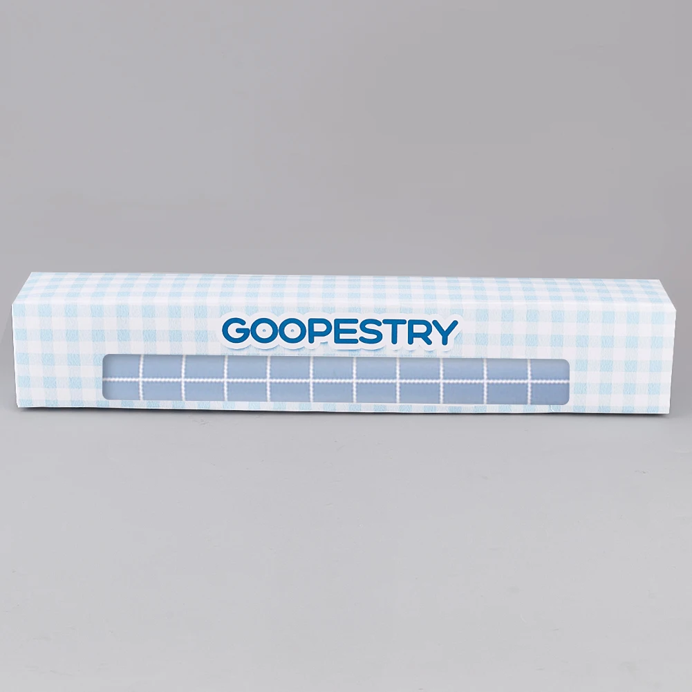 GOOPESTRY Blue and White Wallpaper Peel and Stick Grid Geometric Wallpaper Modern Stripe Contact Paper Self Adhesive PVC