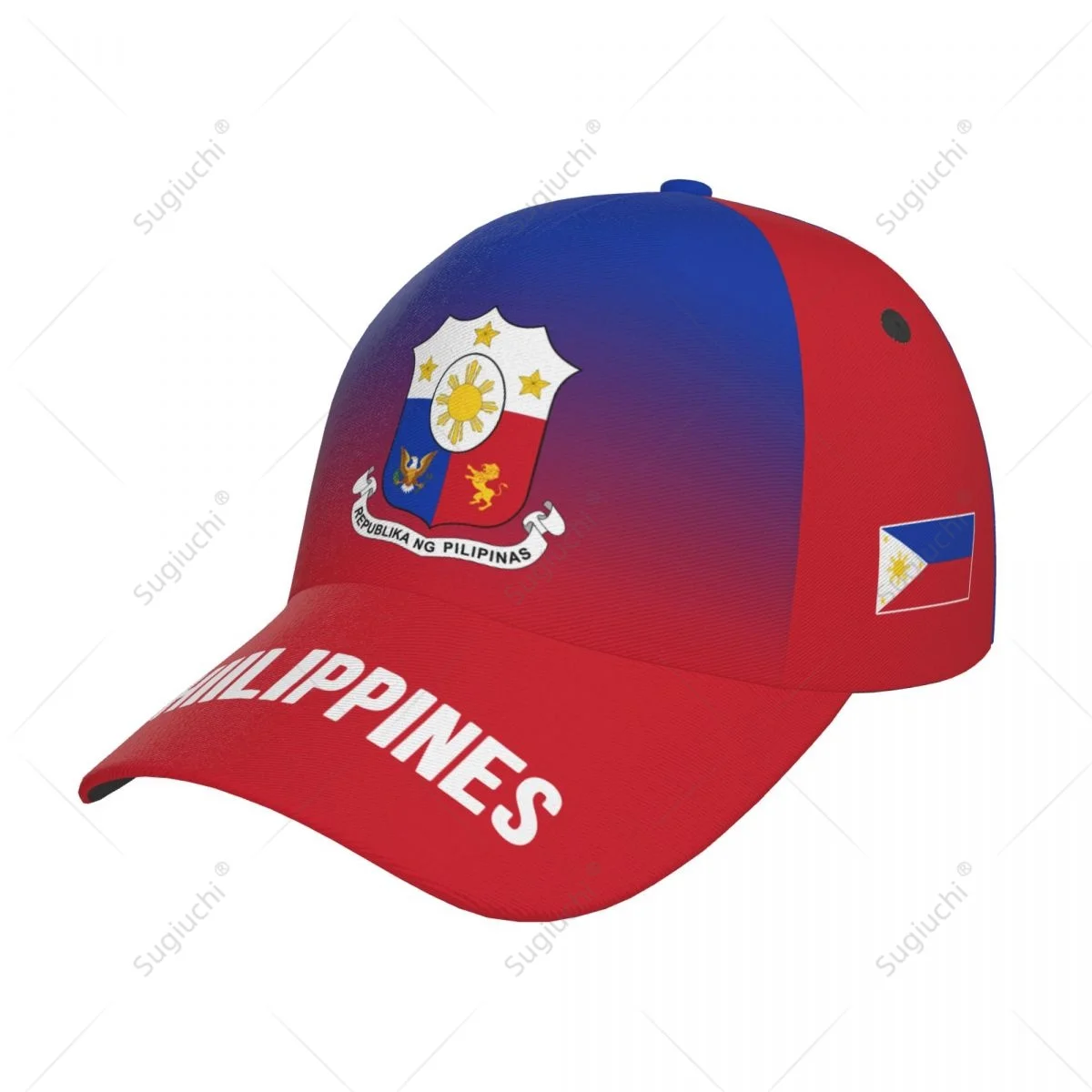 Unisex Baseball Cap Hat Philippines Flag Gradient Color 3D Printing for Tennis Outdoor Bike Bicycle Golf Baseball Sports Fans