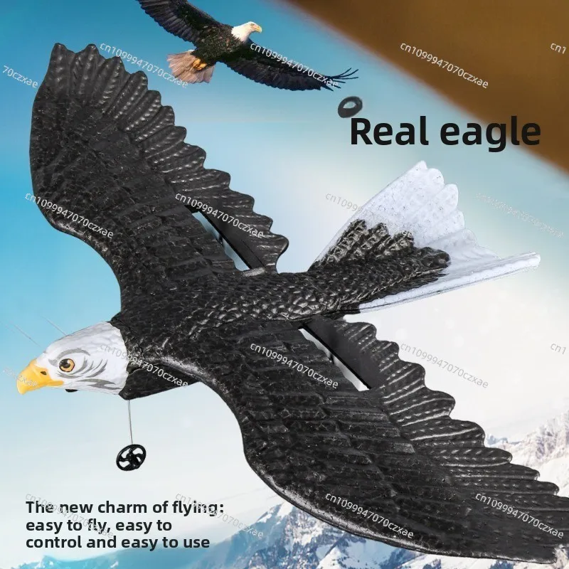 Realistic Eagle RC Fixed Wing Glider Lightweight Foam Remote Control Bird Plane One Key Takeoff Landing Hobby
