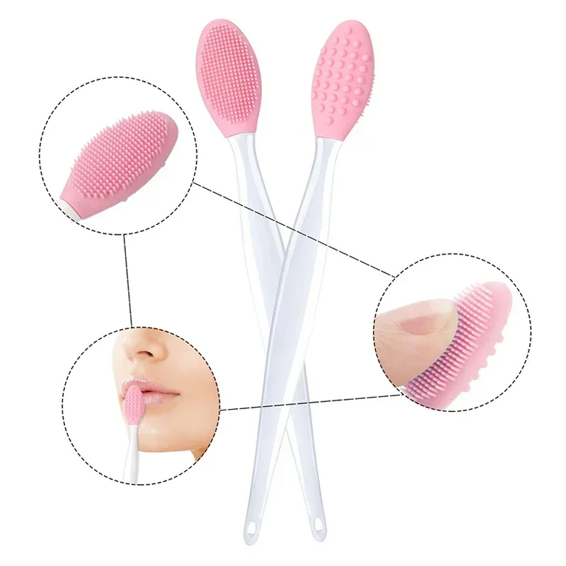 Cepillo de silicona para limpieza facial, cepillo Exfoliante para el cuidado de la piel, limpieza de la nariz, eliminación de espinillas, 1 unidad