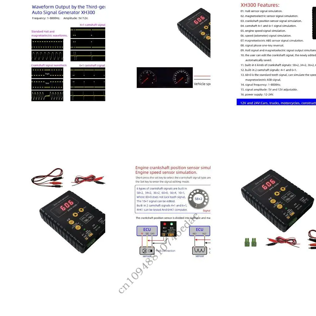 Multifunction Vehicle Generator with LED Engine Diagnostic Tool Upgrades for Hall & Sensors