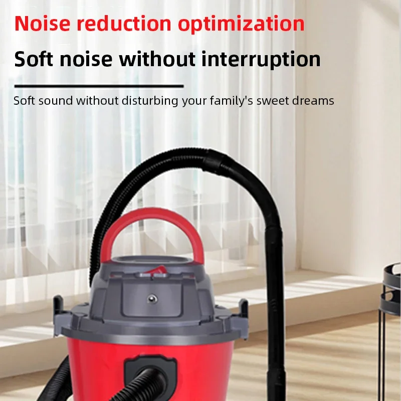 High Power Wet Dry Vacuum Cleaner Multi Function Barrel Type Industrial Vacuum  For Home Commercial Floor Tile Dust Removal