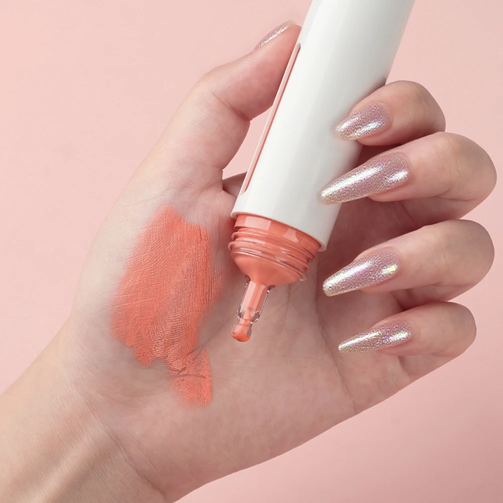 4 ألوان حقنة الصحافة نوع السائل ماتي أحمر الخدود العلامة الخاصة شعار مخصص نباتي ماكياج بالجملة العلامة الخاصة مستحضرات التجميل أحمر الخدود #5