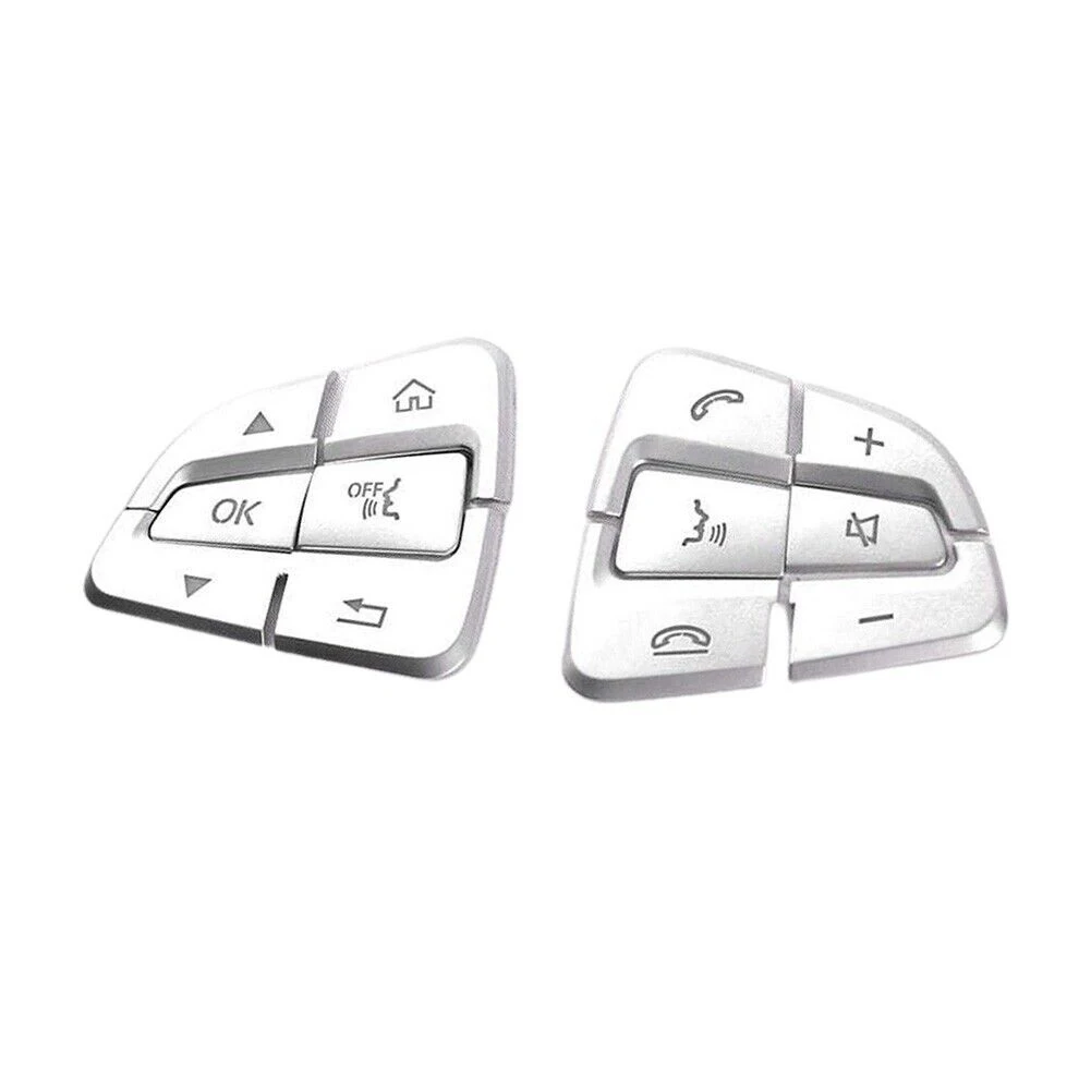 Steering Wheel Button Covers 12pcs ABS for Mercedes-For C Class W205 S205 C205 GLC C253 X253 2015 through 2018
