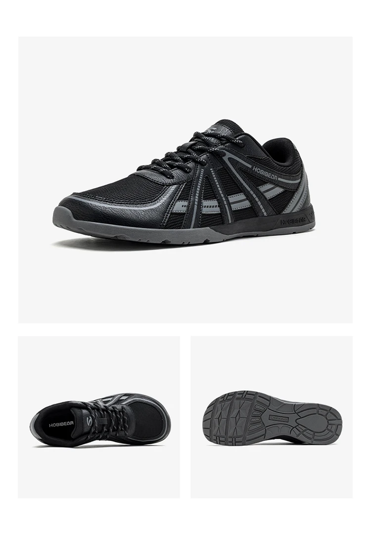 HOBIBEAR Barfuß-Laufschuhe mit breiter Zehenbox, Unisex Cross-Training-Sneaker, klassische Retro-Schnürschuhe – Detail 22