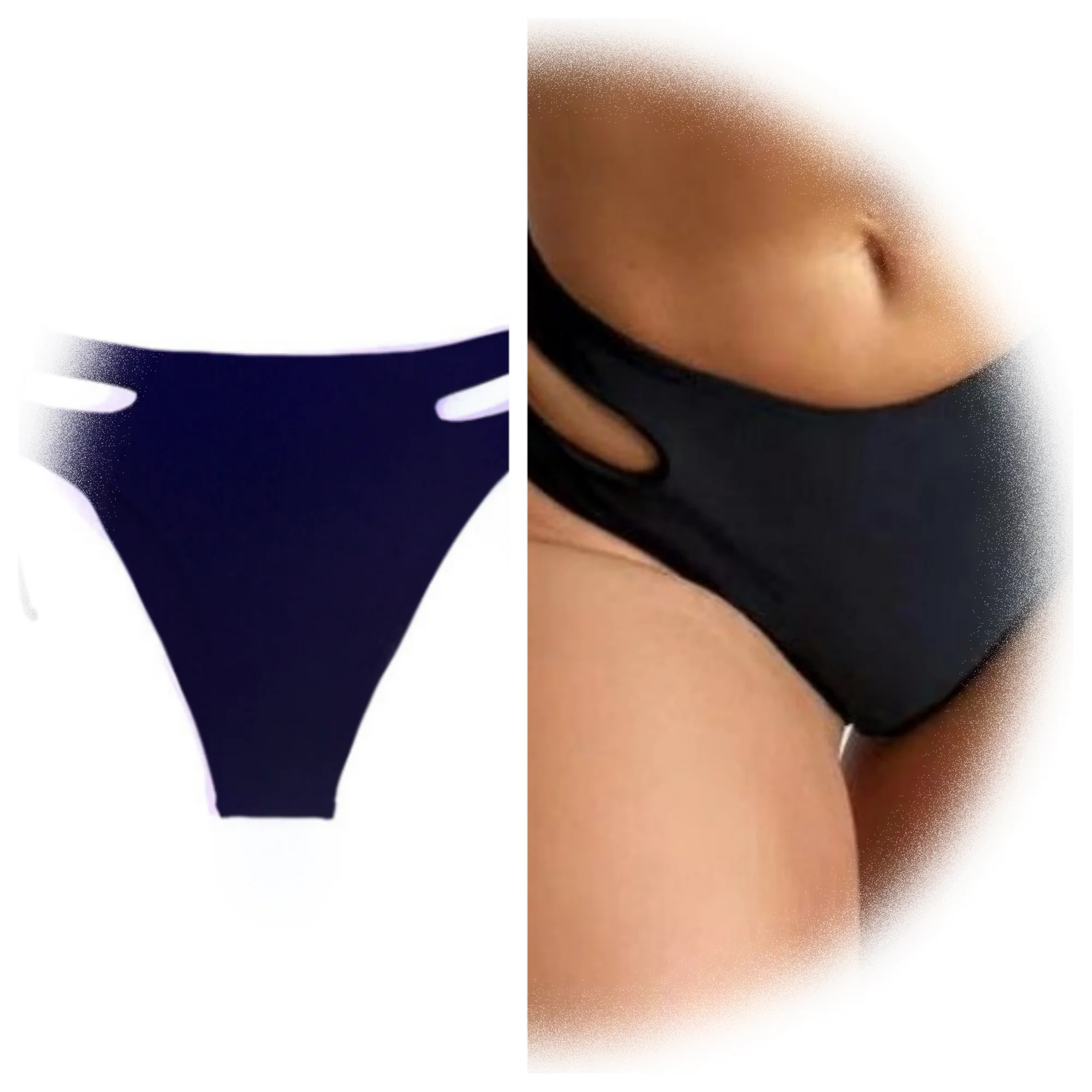 Calças de natação femininas sexy cintura alta bikini bottoms ajustável lado gravata shorts de banho dividir maiô praia troncos de natação