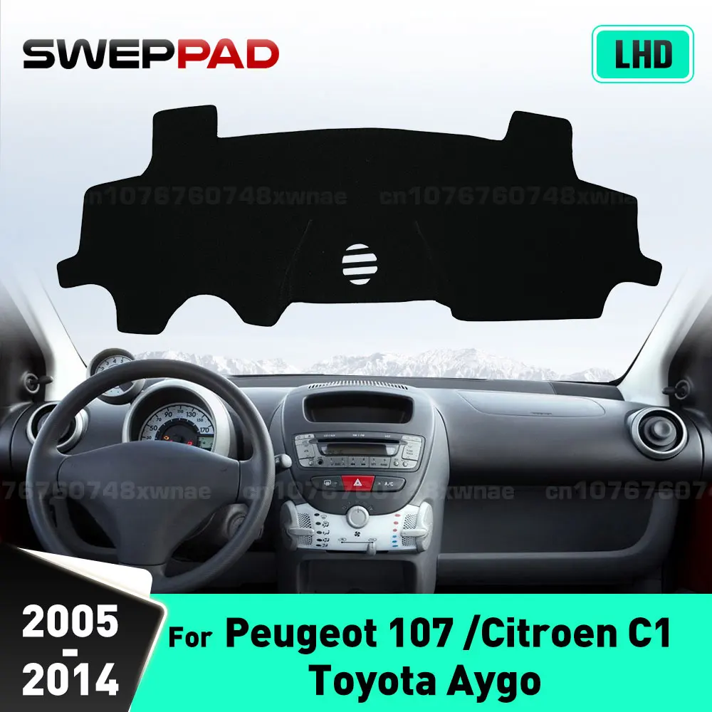 

Для Peugeot 107/Citroen C1/ Toyota Aygo 2005-2014 06 07 08 09 10 11 12 13 Чехол на приборную панель автомобиля Коврик для приборной панели Ковры Автомобильные аксессуары