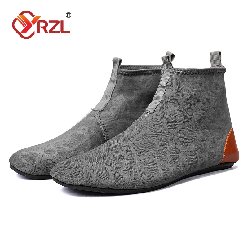 

YRZL Mens Loafers Breathable Mesh High Top Lightweight Driving Moccasins Slip on Casual Shoes for Men Comfortable Walking Shoes
