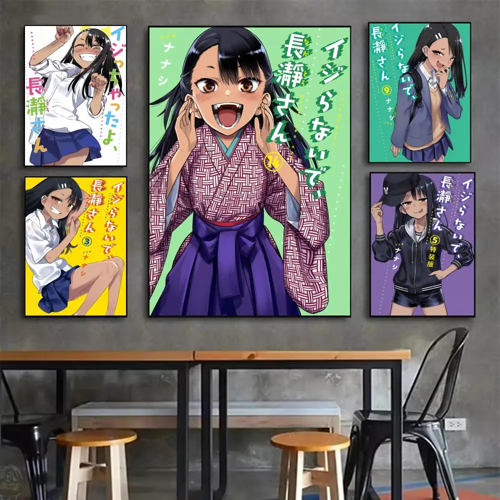 Anime Miss Nagatoro Poster Durable HD PVC Wall Art - Waterproof Dustproof Easy Install For Home Cafe