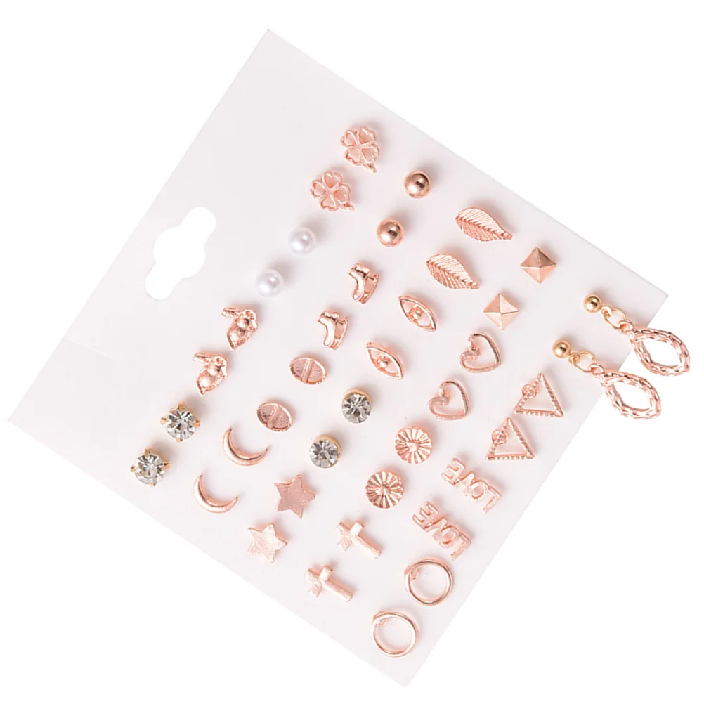 

1 set /Set Ear Studs Set Hypoallergenic Simple Style Elegant Ear Decor For Fashionable Accessories Perfect For Party Daily