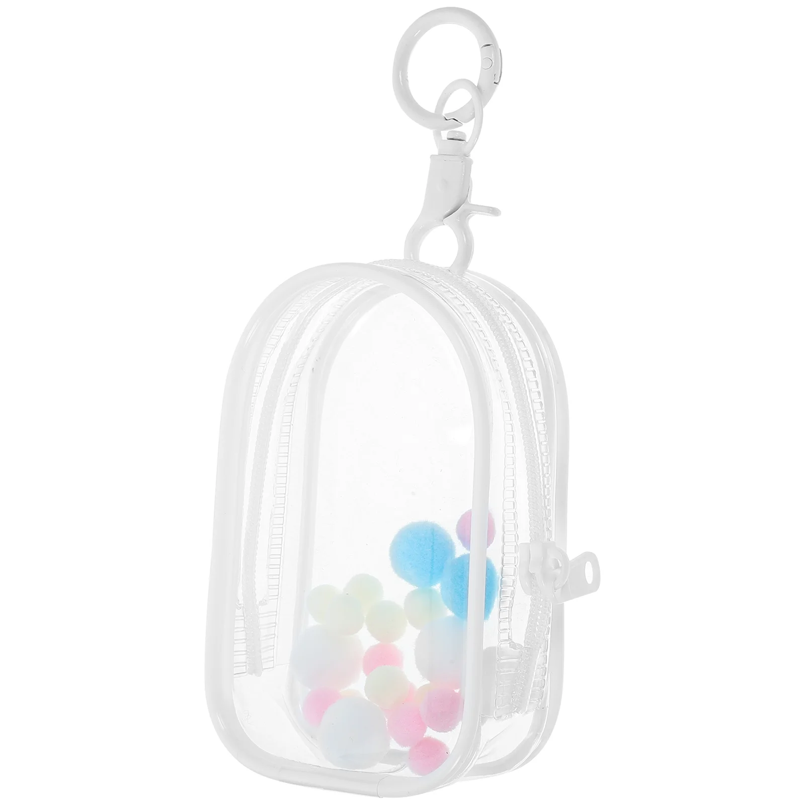 Clear Bag Mini Purse Keychain Hanging Storage Bags Portable Pvc Display Pouch Travel Toys