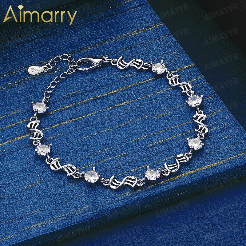 925 Sterling Silver Note Shaped White AAA Zircon Bracelet for Women's Parties Banquets Weddings High-quality Fashion Jewelry