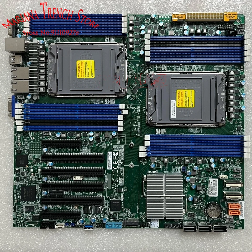 

X12DPi-N6 for Supermicro Motherboard Dual LGA-4189 3rd Gen. Xeon Scalable Processors RJ45 Gigabit Ethernet LAN Port