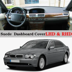 Car-styling Suede Leather Dashmat Dashboard Cover Pad Dash Mat Accessories For BMW 7 Series E65 E66 E67 745 750 760i 2002 - 2008