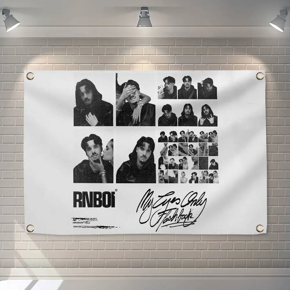 R-RnBoi My Eyes Only-Flashback 150x200cm 60x90cm Flag Decoration Outdoor Picnic Party Home Camping Party Art Hanging Banner