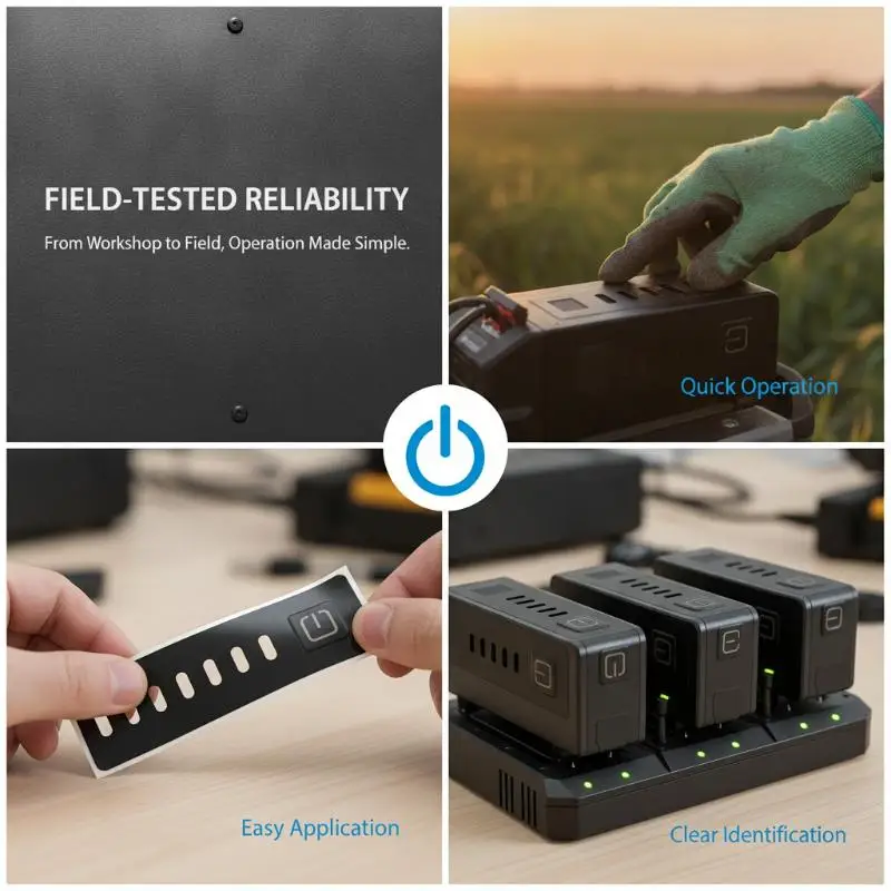 5/10 Stück Landwirtschaftliche Drohne T10/T20/T30/T40/T20P/T25/T50 Wasserdichter Batterieaufkleber für Argas Schutz-Zubehör Ersatzteile – Detail 12