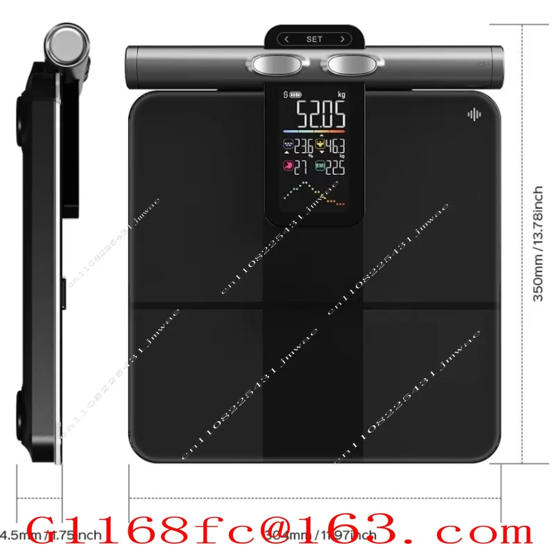 Color screen boby fat scale, fat measurement, body fat scale, intelligent weight scalepart