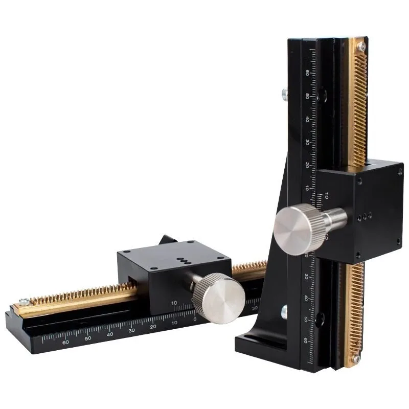 X-axis displacement platform LWX25 40 60-L50 100 150 200 300 dovetail groove rack and pinion slide