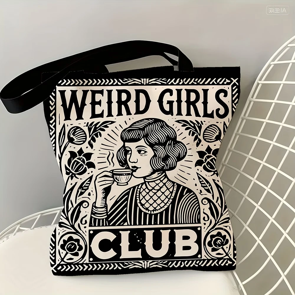 Weird Club Tote Bag Club Gift Squad Team Weekend Gift for a Hot Gift for Best Friend Grocery Shopping Bag for Women Best Friend