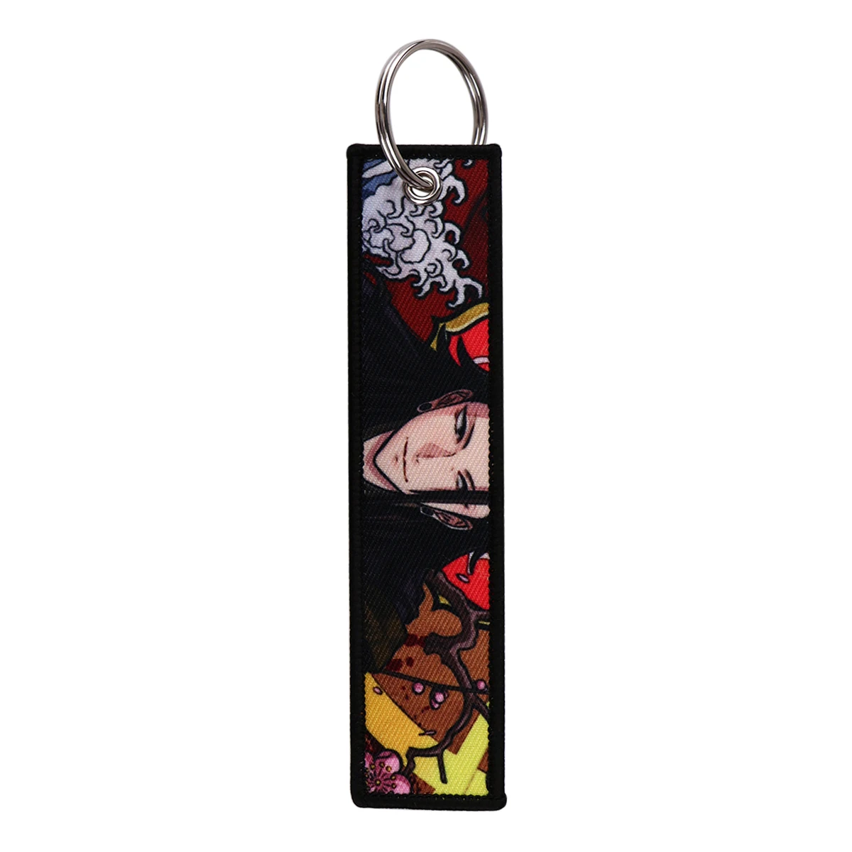 Geto Suguru Key Tag Japanese Anime Embroidery Key Fobs Keychains for Car Motorcycles Fashion Jewelry Keyring Accessories Gifts