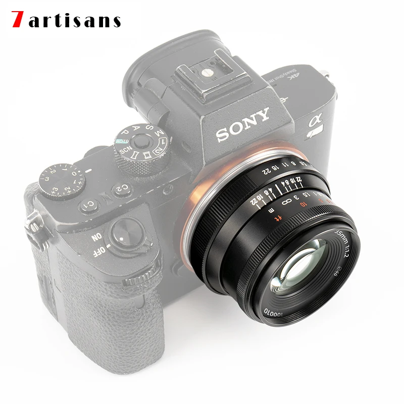 7artisans 7 artesãos 35mm F1.2II Prime Lens para E/Fuji/M43/Canon Eos-m/Nikon Z Mount A6500 A6600 M100 X-S10 DC-S1 EM10III