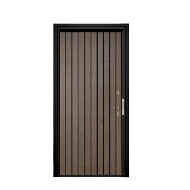 Sliding folding door, living room, kitchen partition, all-aluminum diamond mesh folding screen door, flat mesh V mesh