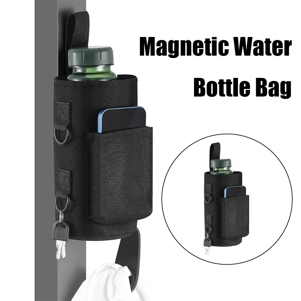 2026 New Magnetic Water Bottle Pouch Bag Gym-specific Water Cup Holder With Strong Magnet For Outdoor Sports Cup Holder Bag