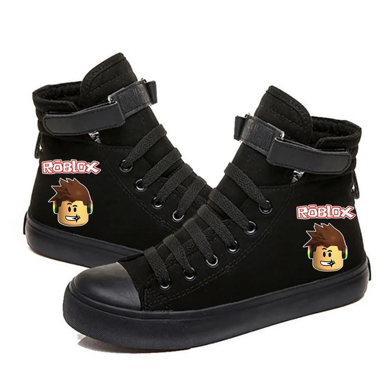 Gioco Roblox scarpe di tela Velcro maschio studentessa per il tempo libero scarpe sportive studente Anime Cartoon Pattern Sneakers regali di