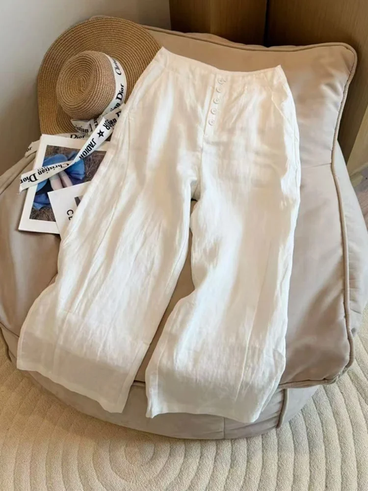 

Fashionable Casual Loose Wide Leg Pants Women's Summer New Style High-End Sensation Small Size Street Style Meat Covering Pants