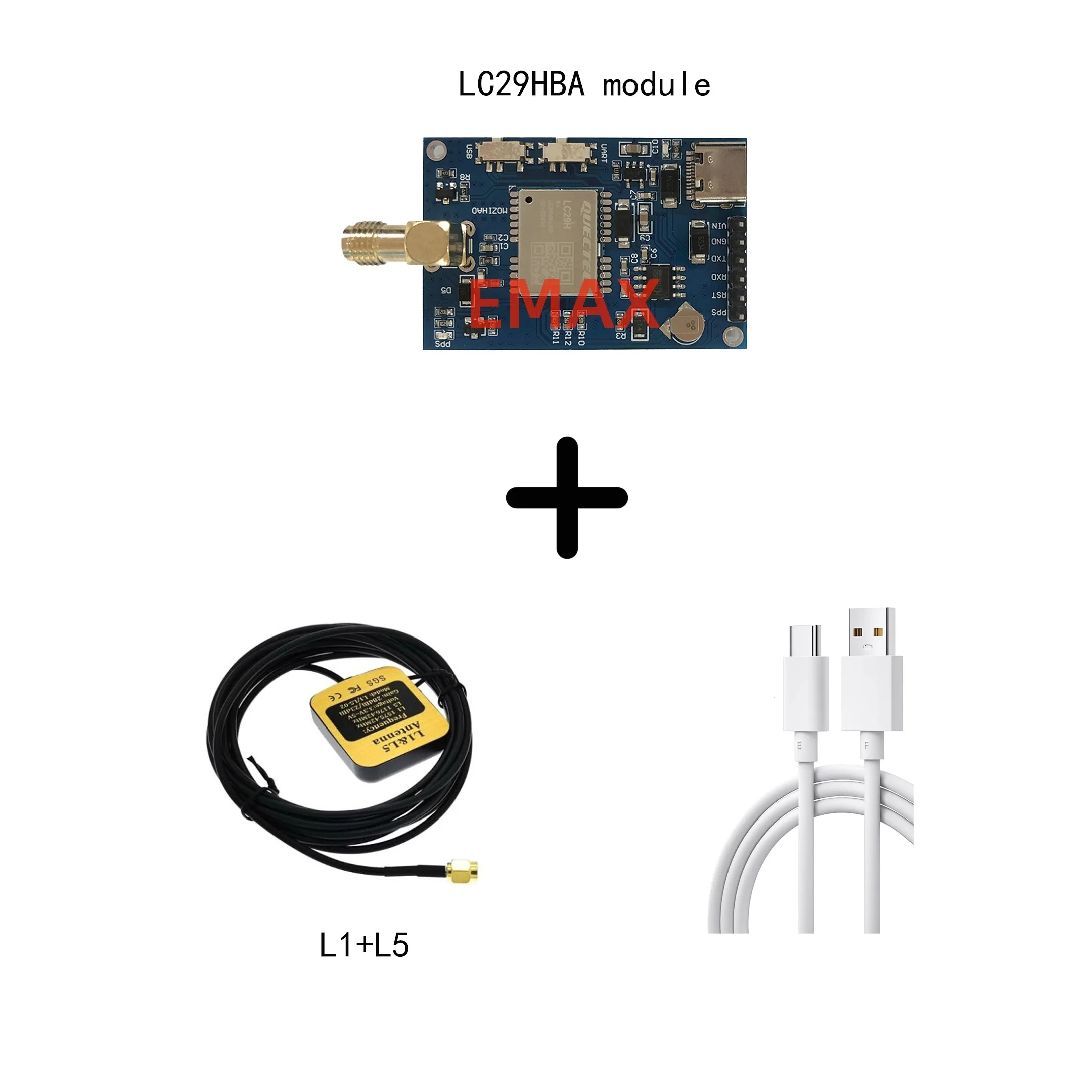 Quectel LC29H LC29HBA module ADR+dual -frequency L1+L5 high -precision RTK differential GPS Beidou positioning centimeter board