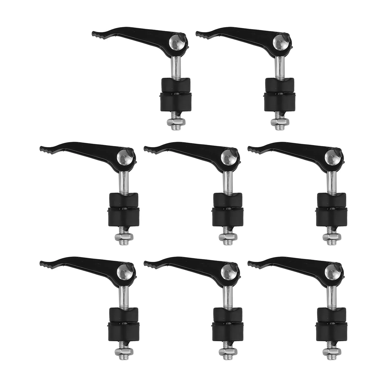 High Strength 8 Pack Handle Knob Nut Bolt Set Designed for Lawn Mowers with Quick Press Adjustment for Easy Handling