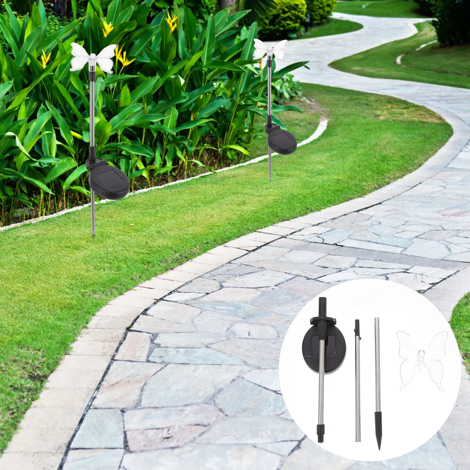 

Waterproof LED Garden Solar Lights Outdoor Yard Garden Lighting Premium ABS Outdoor Lights Durable SolarLights