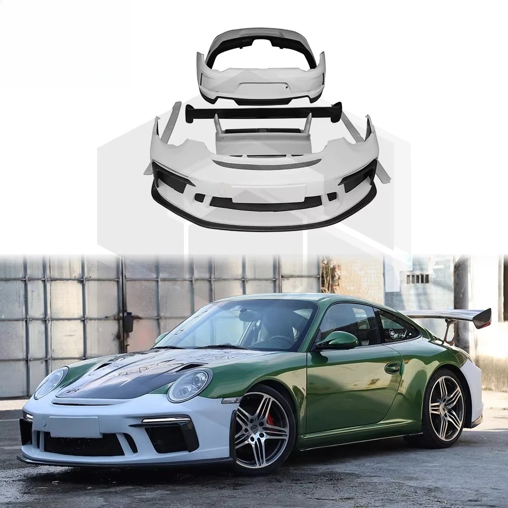 

STLF GT3 Style Carbon Fiber Body Kits for Porsches 911 997.2 Front Bumper Lip Side Skirt Rear Wing Spoiler Rear Diffuser
