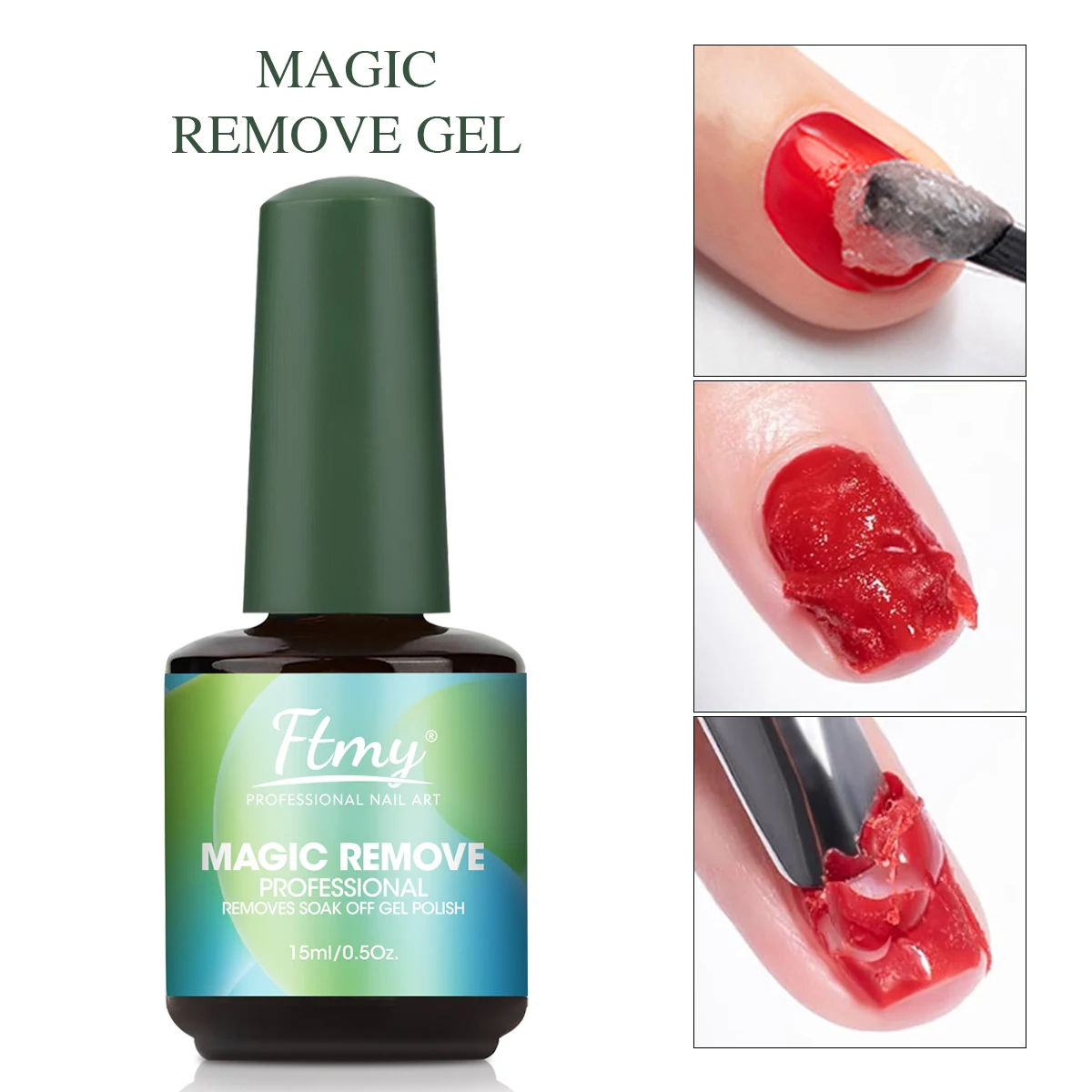 مزيل طلاء الأظافر الجل، مزيل طلاء الأظافر بسرعة 2-3 دقائق، لا يسبب ضررًا للبشرة، لا توجد رائحة مهيجة، لا حاجة إلى الرقائق المعدنية أو تمرغ أو #2