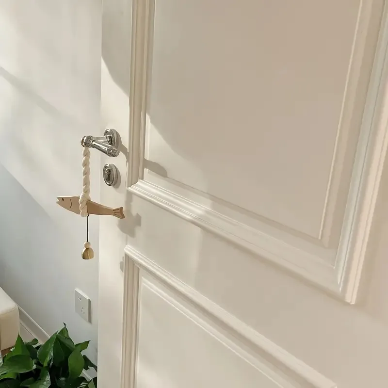 Wall Wooden Door Pendant Ultra-thin Tree Fish Ornament Lightweight Saves Space Wall-mounting Fish Hangable Pollack Charm Crafts