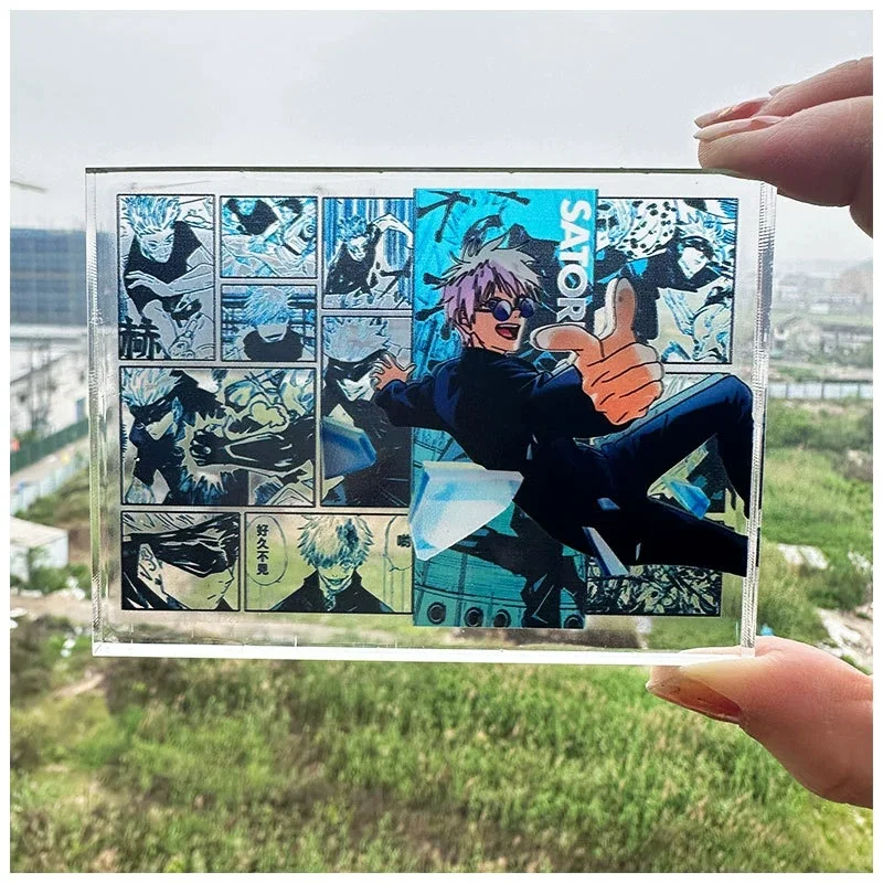 anime Jujutsu Kaisen Gojo Satoru Geto Suguru 10cm Acrylic card Desktop decorations decoration Thickened version holiday gifts view 4